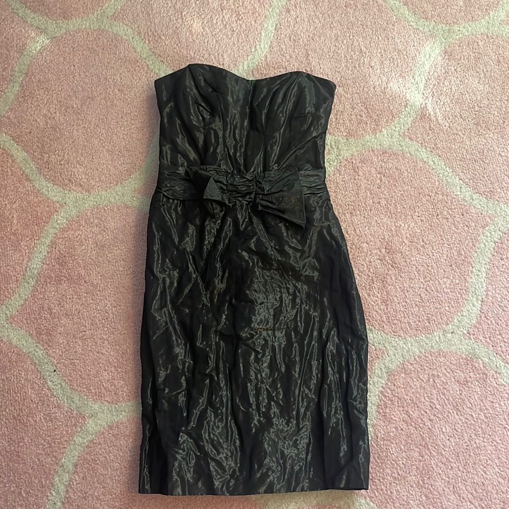 NWT Nicole Miller black strapless dress size 4